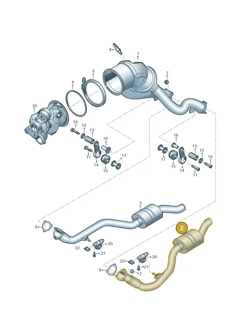 4K0253300F — Audi A6 (2018-2025) diagram 435253450, position 2