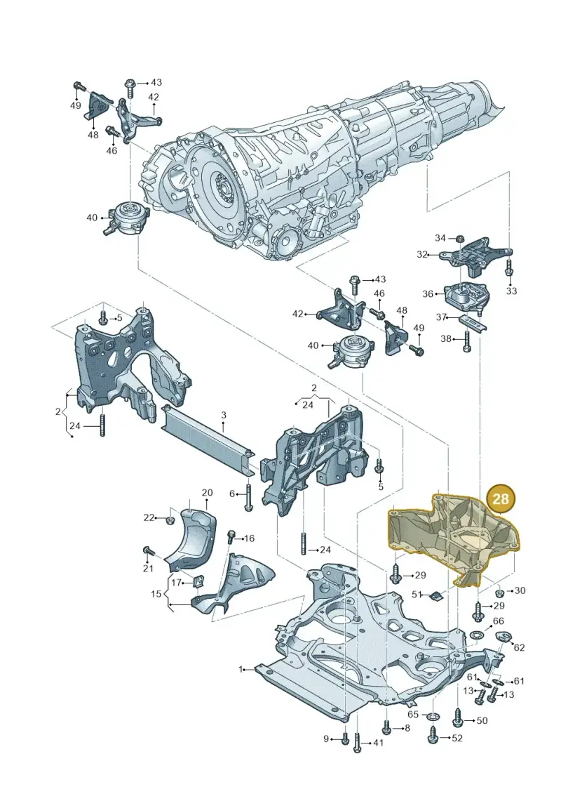 4K0399262R — Audi RS6 Avant (2019-2025) diagram 537399000, position 28