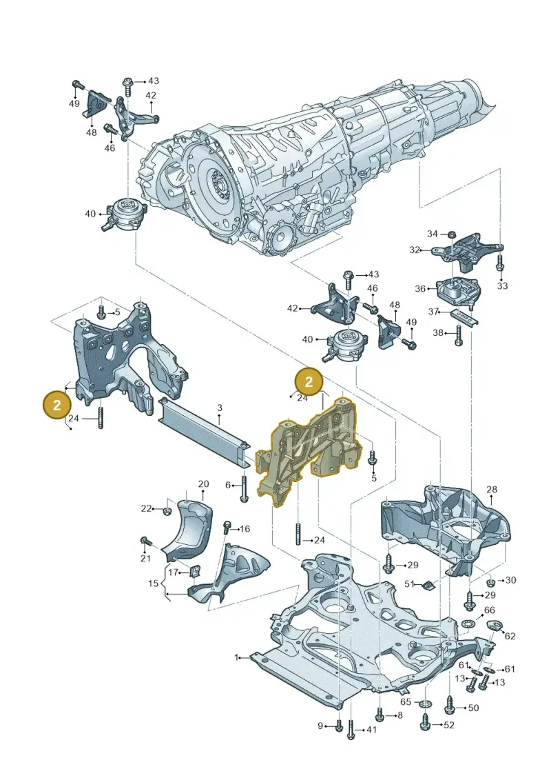 4K0399295C — Audi RS6 Avant (2019-2025) diagram 537399000, position 2