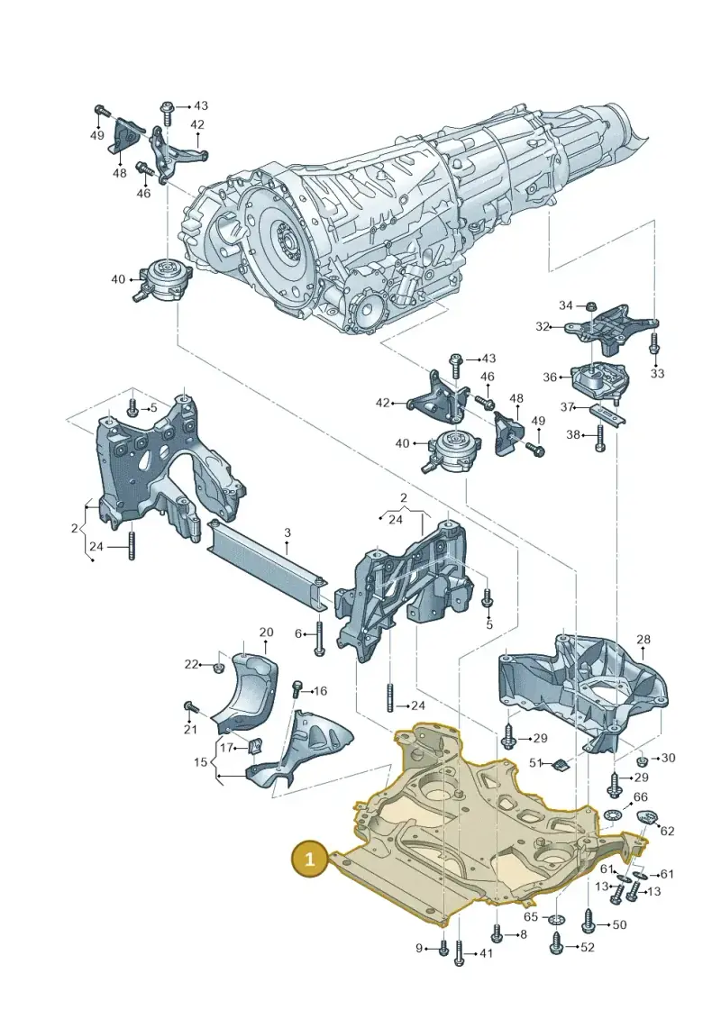 4K0399347G — Audi RS6 Avant (2019-2025) diagram 537399000, position 1