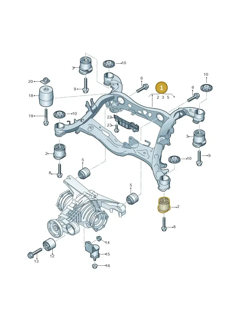 4K0505235AT — Audi RS6 Avant (2019-2025) diagram 838505050, position 1