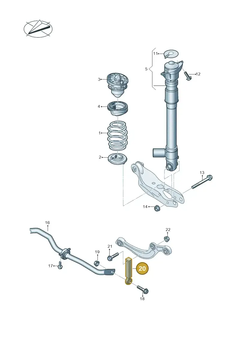 4K0505465 — Audi RS6 Avant (2019-2025) diagram 537511014, position 20