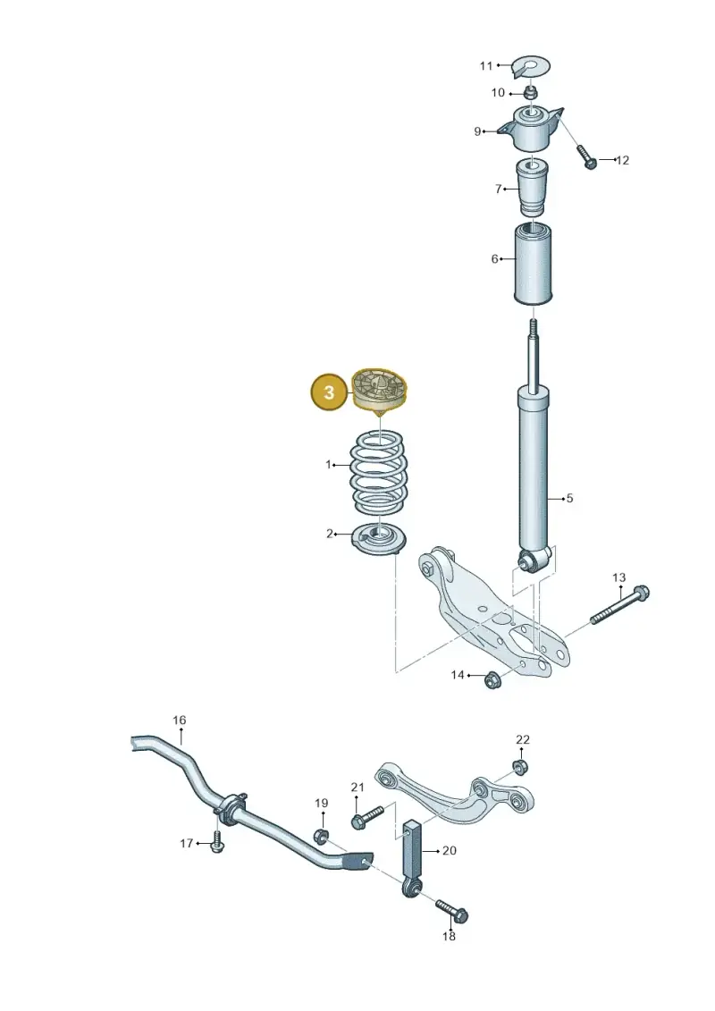 4K0512149F — Audi A5 Limousine (2024-2025) diagram 859511000, position 3