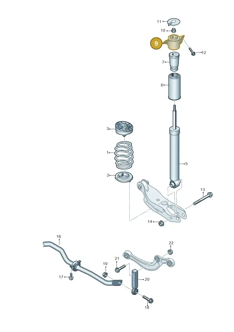 4K0513353 — Audi A5 Limo 2.0 (2024-) diagram 859511000, position 9