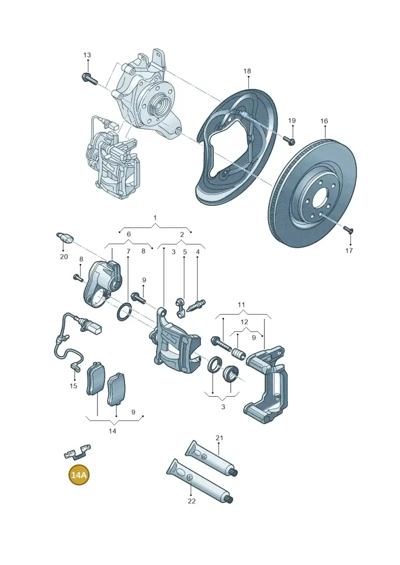 4K0615231A — Audi A6 L 2.0 (2018-) diagram 577615060, position 14A