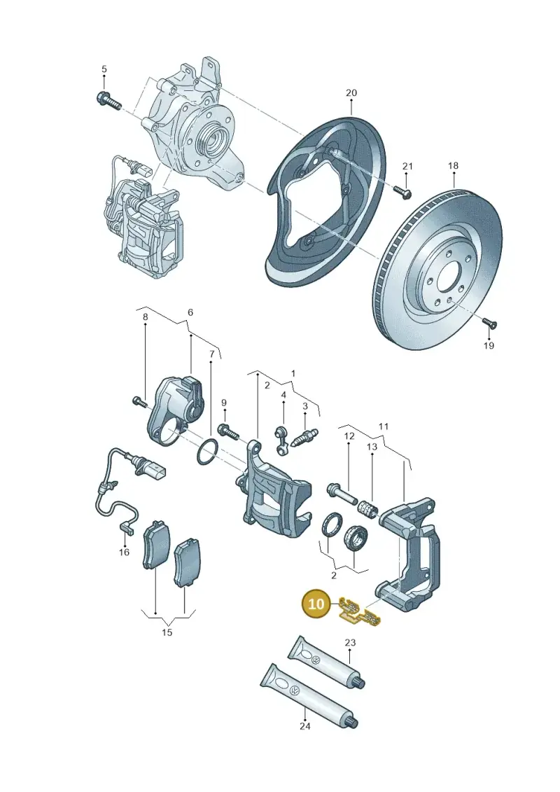 4K0698231B — Audi A5 Limo 2.0 (2024-) diagram 8wk615060, position 10