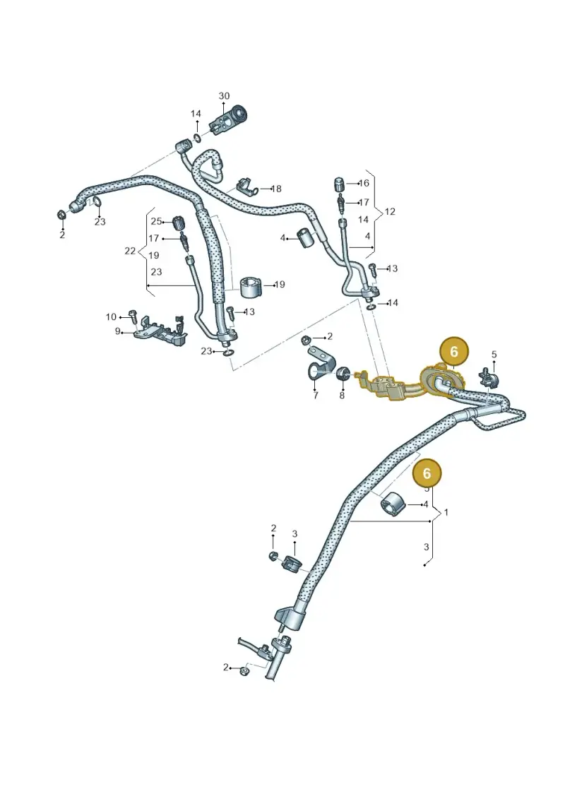 4K0816126J — Audi A6 (2018-2025) diagram 435260800, position 6