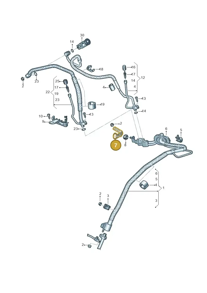 4K0816770K — Audi A6 (2018-2025) diagram 435260800, position 7