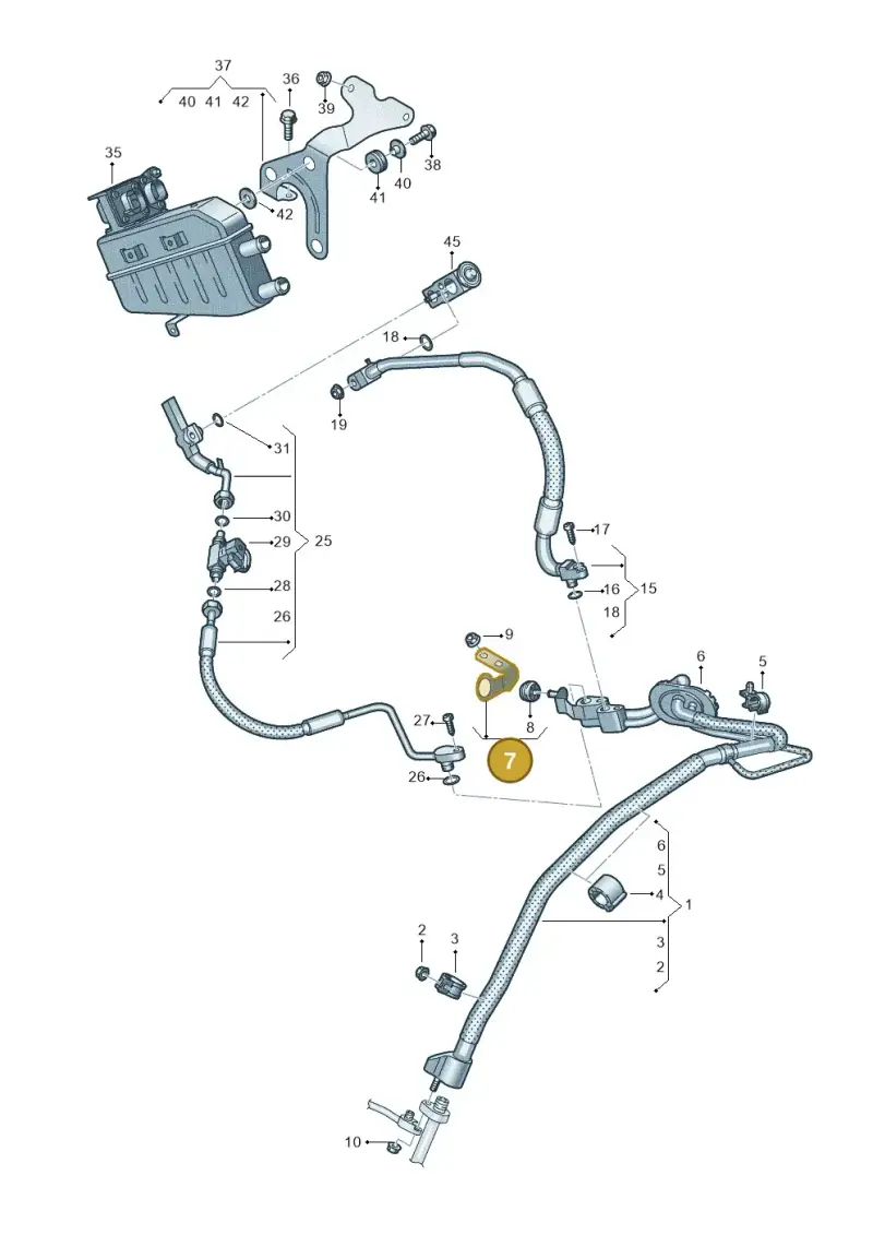 4K0816770K — Audi A6 (2018-2025) diagram 435260850, position 7