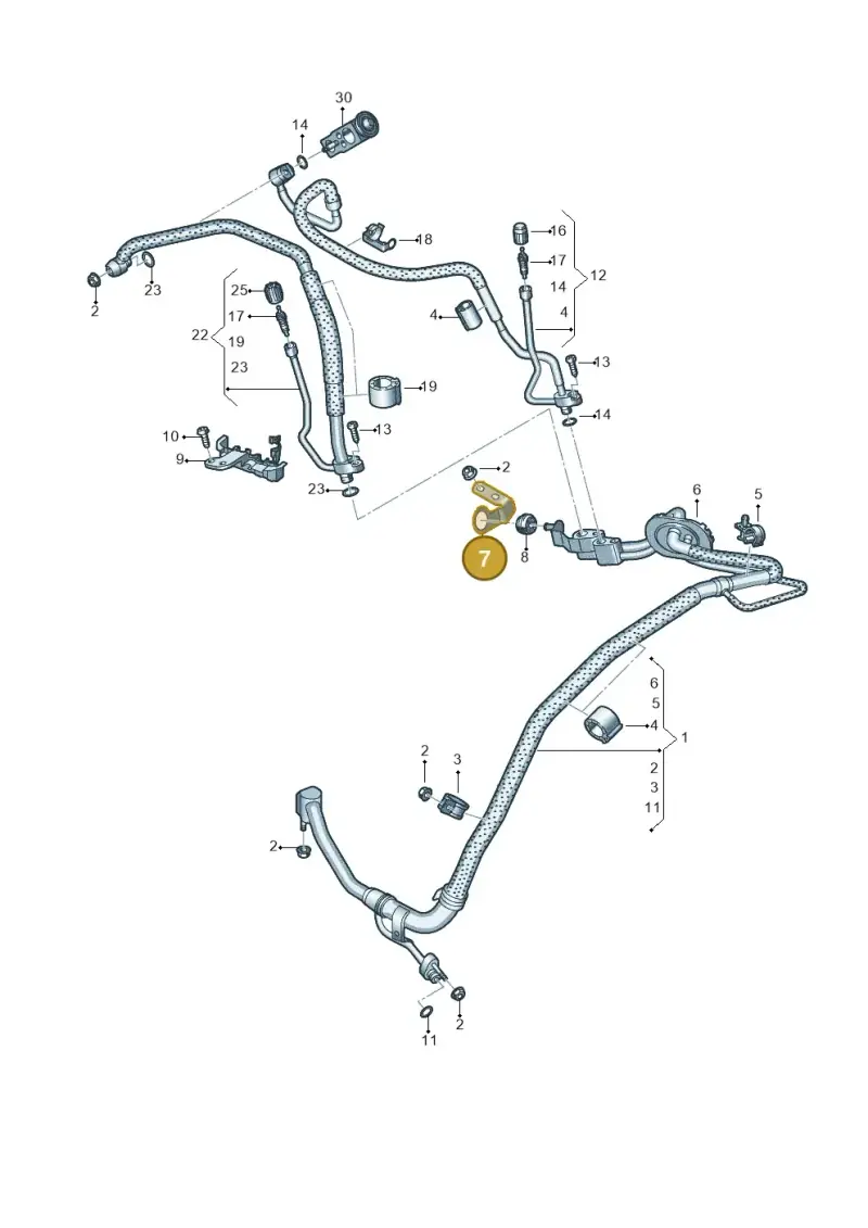 4K0816770K — Audi RS6 Avant (2019-2025) diagram 537260810, position 7
