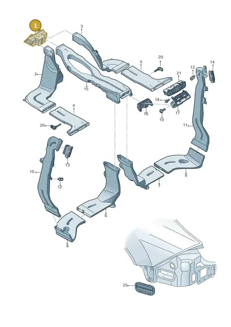 4K0819513 — Audi RS6 Avant (2019-) diagram 435819020, position 1