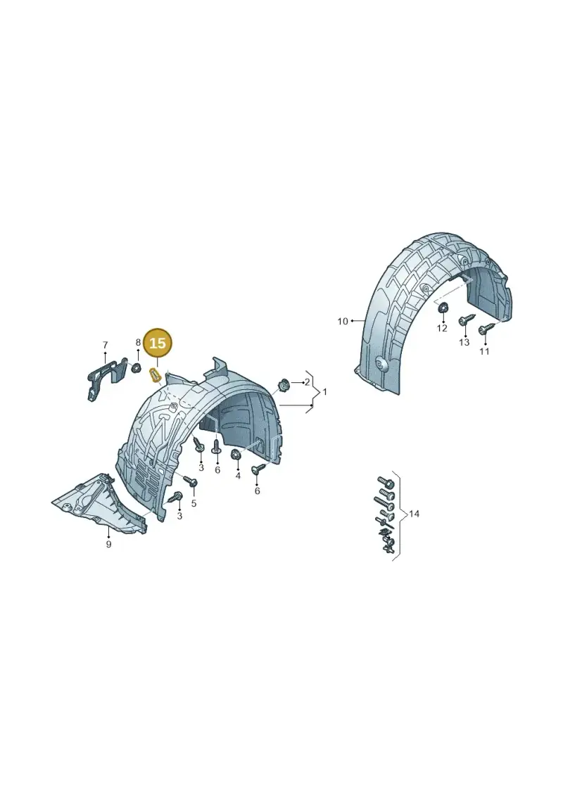 4K0819798 — Audi RS6 Avant (2019-2025) diagram 537821500, position 15