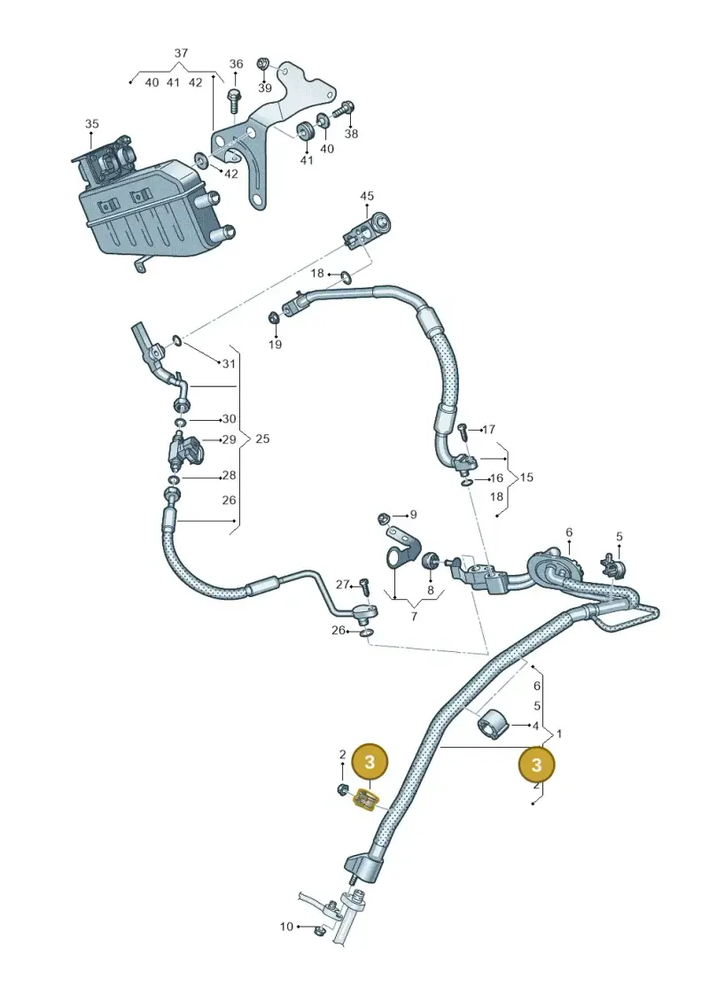 4K0820769 — Audi A6 (2018-2025) diagram 435260850, position 3