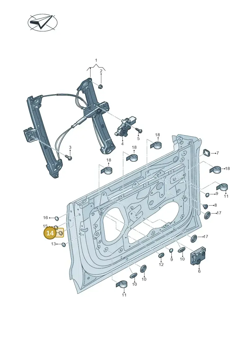 4K0837935 — Audi RS Q8 (2019-2025) diagram 429837060, position 14