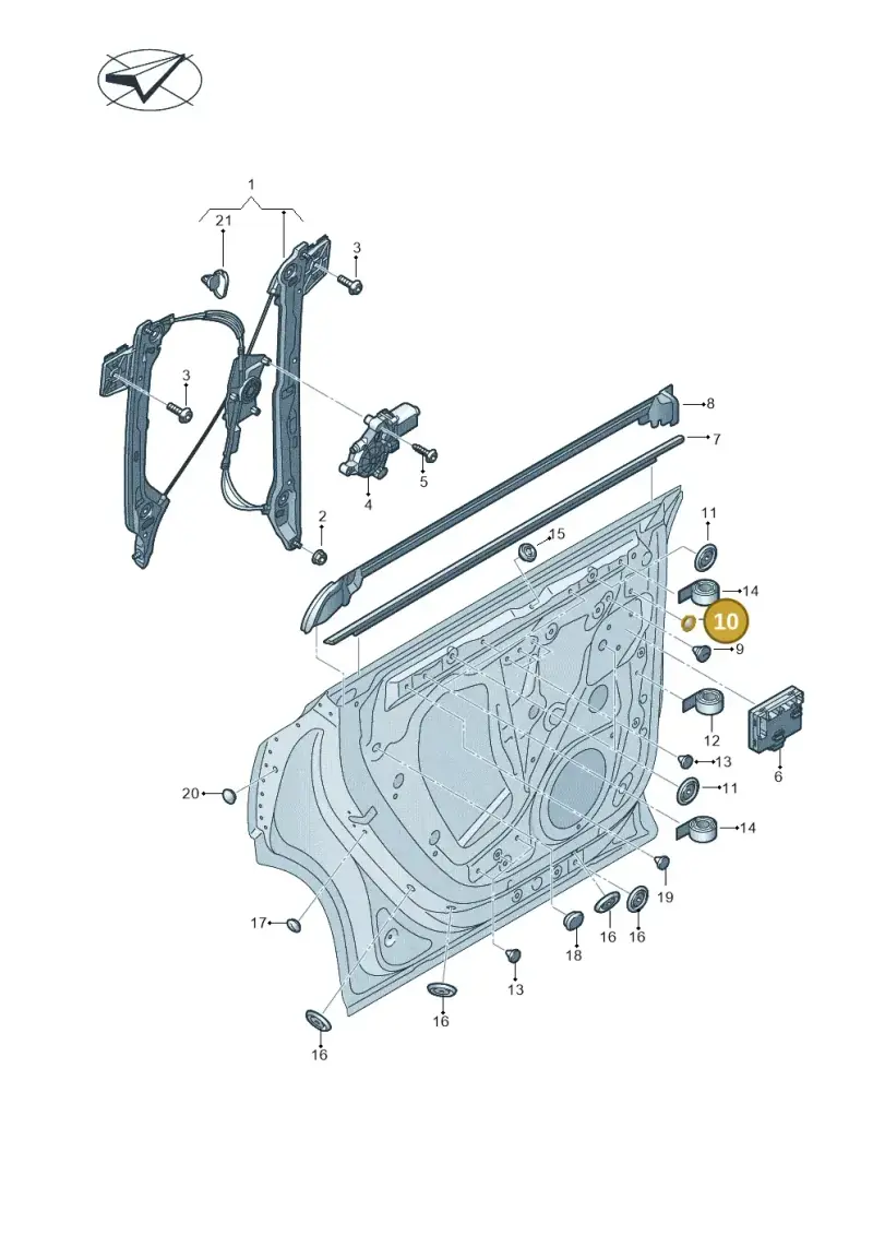 4K0837935 — Audi RS Q8 (2019-2025) diagram 429839060, position 10