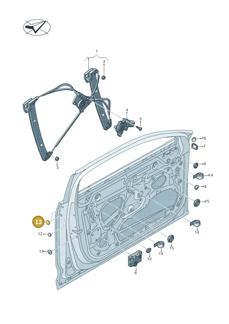 4K0837935 — Audi RS6 Avant (2019-2025) diagram 430837060, position 13