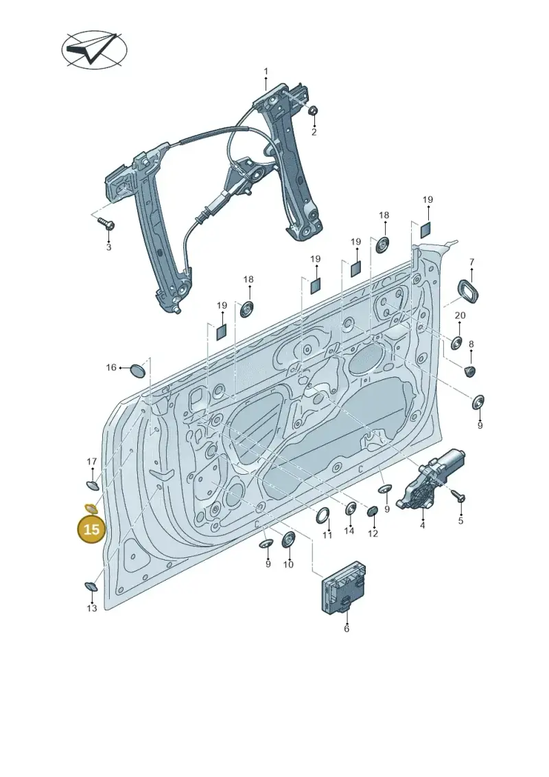 4K0837935 — Audi RS7 Sportback (2019-2025) diagram 435837600, position 15