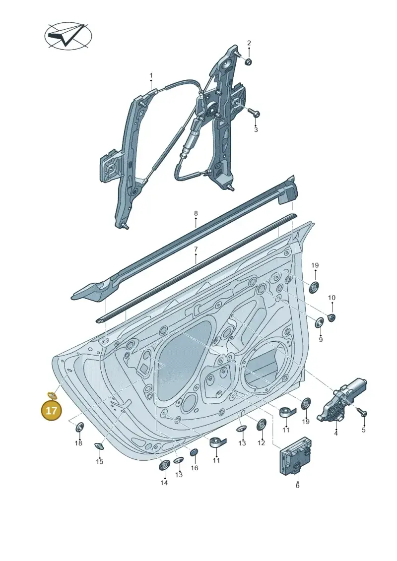 4K0837935 — Audi RS7 Sportback (2019-2025) diagram 435839600, position 17