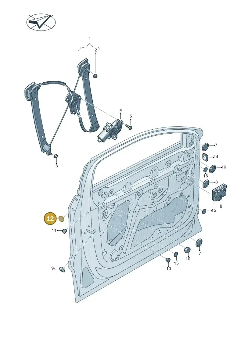 4K0837935 — Audi Q8 e-tron (2018-2025) diagram 586837060, position 12