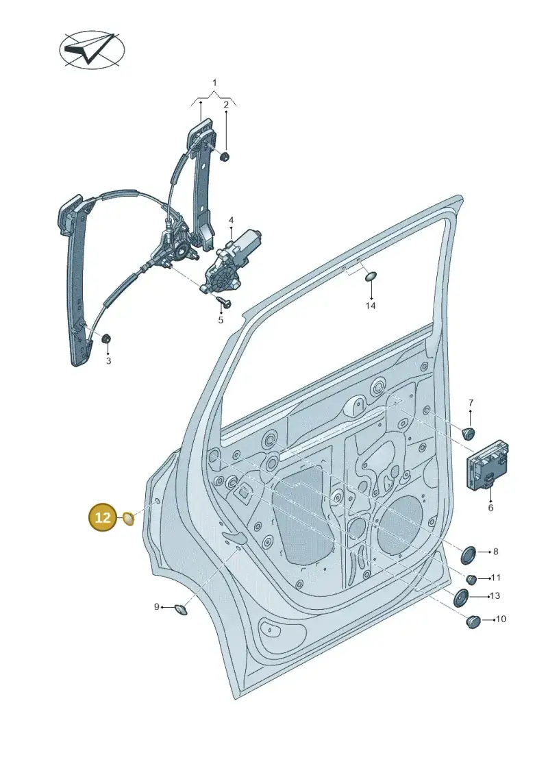 4K0837935 — Audi Q8 e-tron (2018-2025) diagram 586839060, position 12