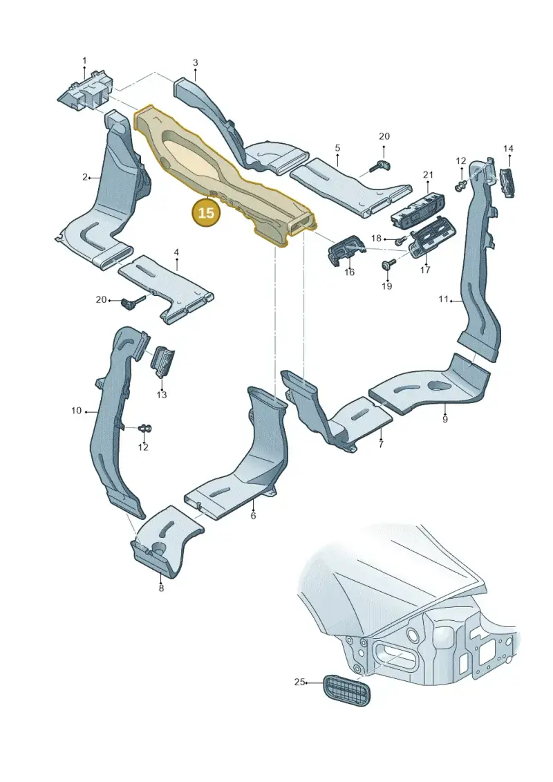 4K0857039A — Audi RS6 Avant (2019-) diagram 435819020, position 15