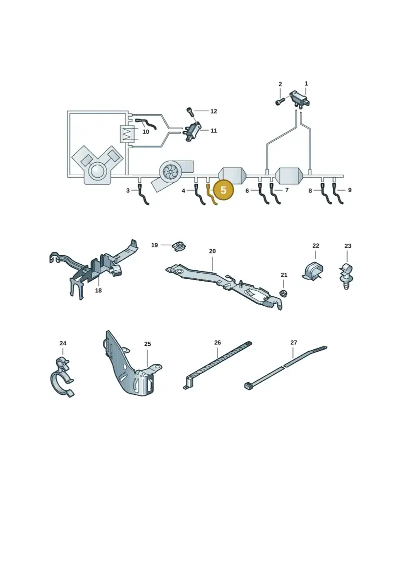 4K0906265 — Audi A4 (2015-2025) diagram 849906009, position 5