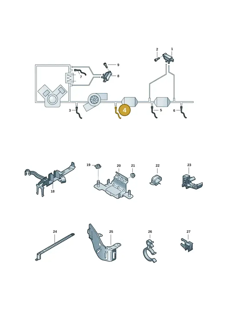 4K0906265 — Audi A5 Sportback (2016-2025) diagram 897906009, position 4