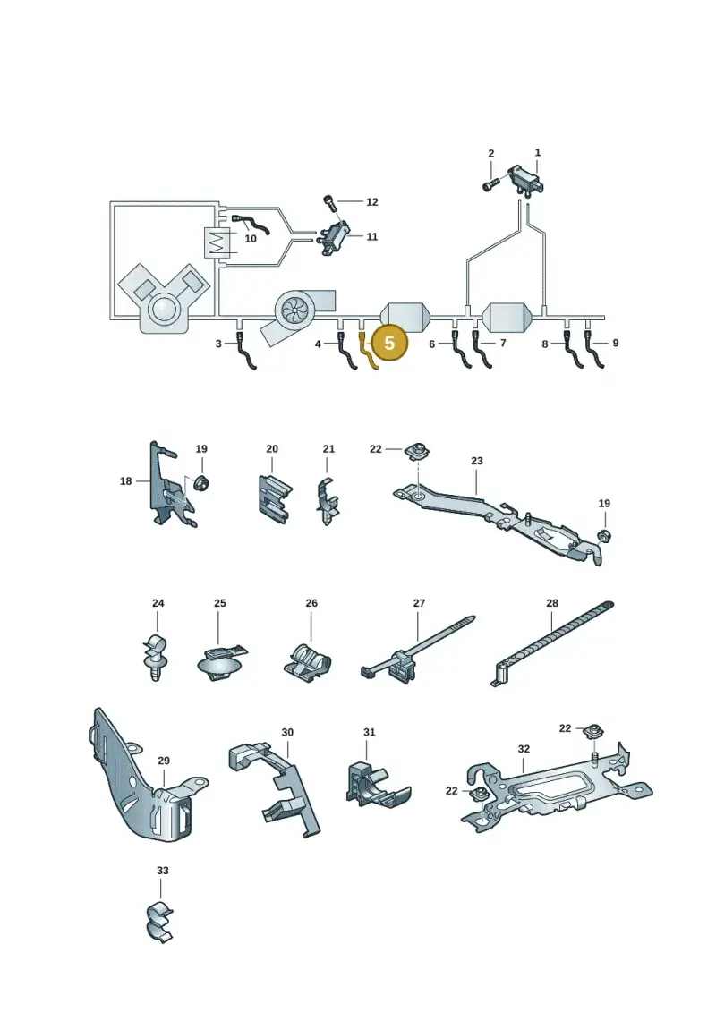 4K0906265B — Audi A4 (2015-2025) diagram 849906008, position 5