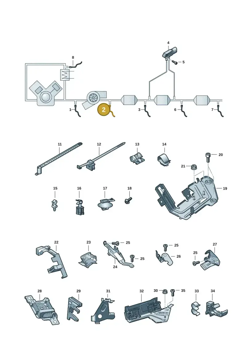 4K0906265B — Audi A6 (2018-2025) diagram 430906008, position 2