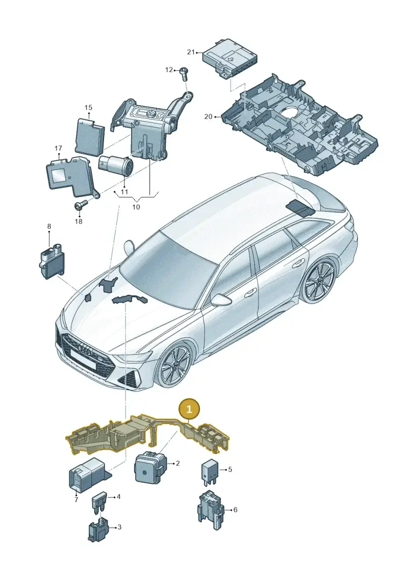 4K0907285B — Audi RS6 Avant (2019-2025) diagram 537937200, position 1