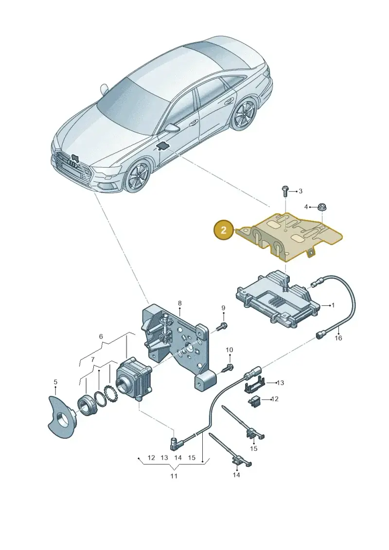 4K0907390B — Audi A6 (2018-2025) diagram 430907400, position 2