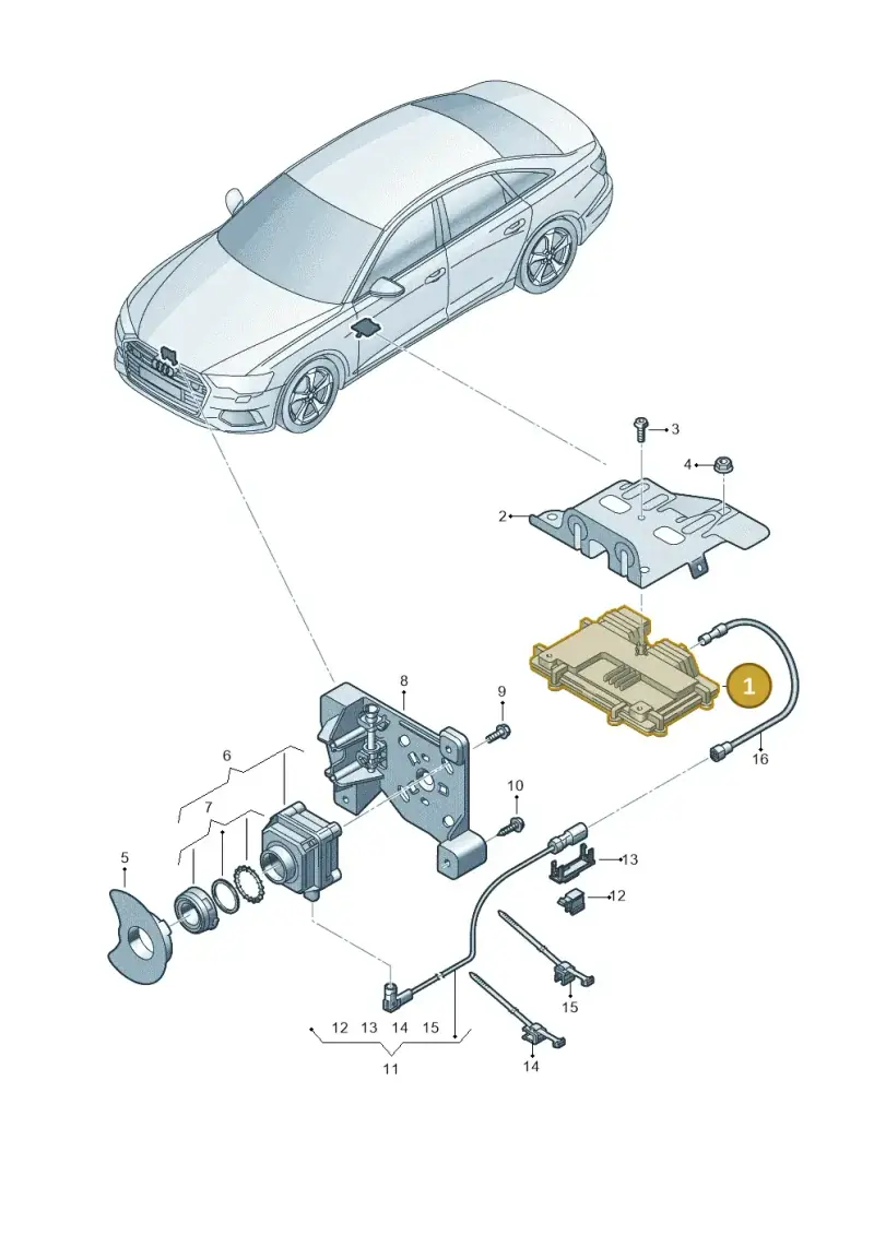 4K0907547C — Audi A6 (2018-2025) diagram 430907400, position 1