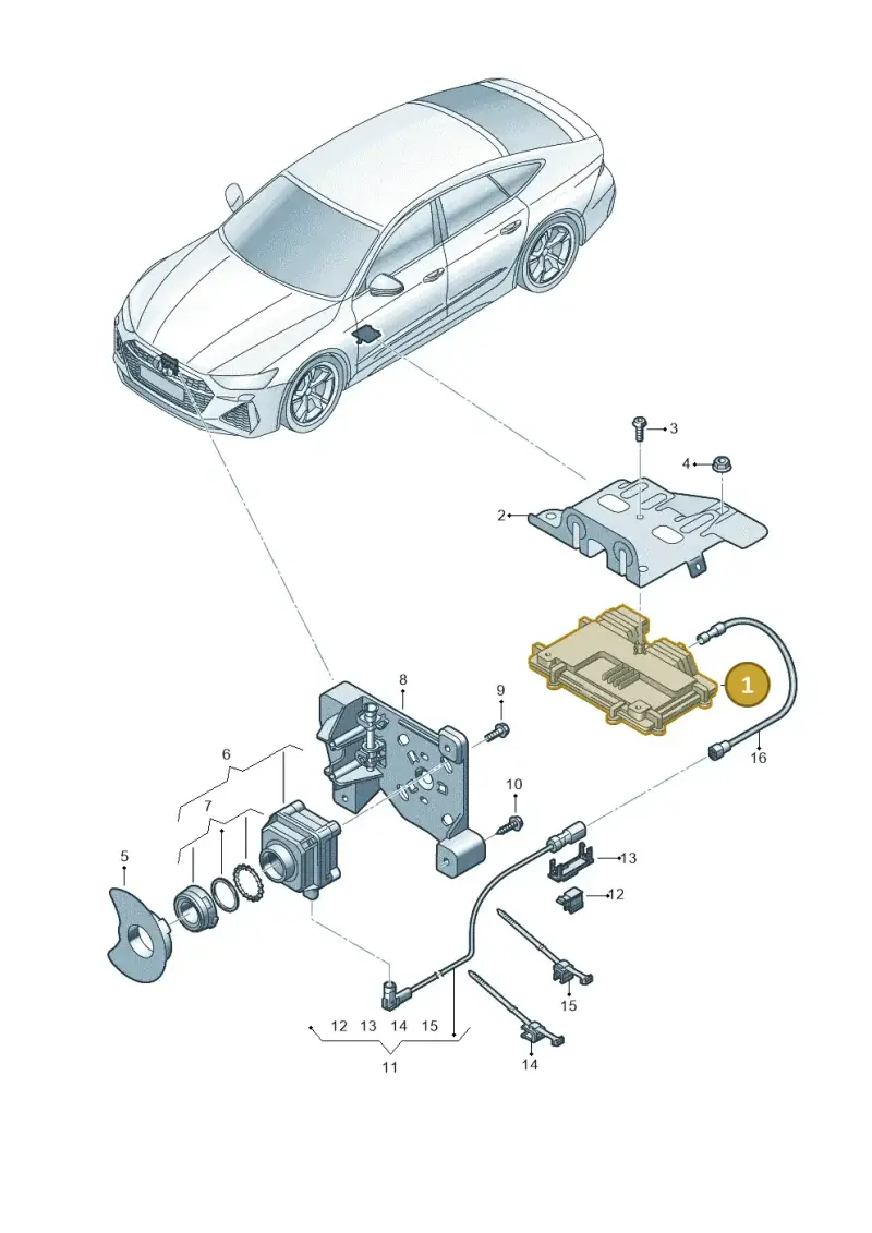 4K0907547C — Audi RS7 Sportback (2019-2025) diagram 538907240, position 1