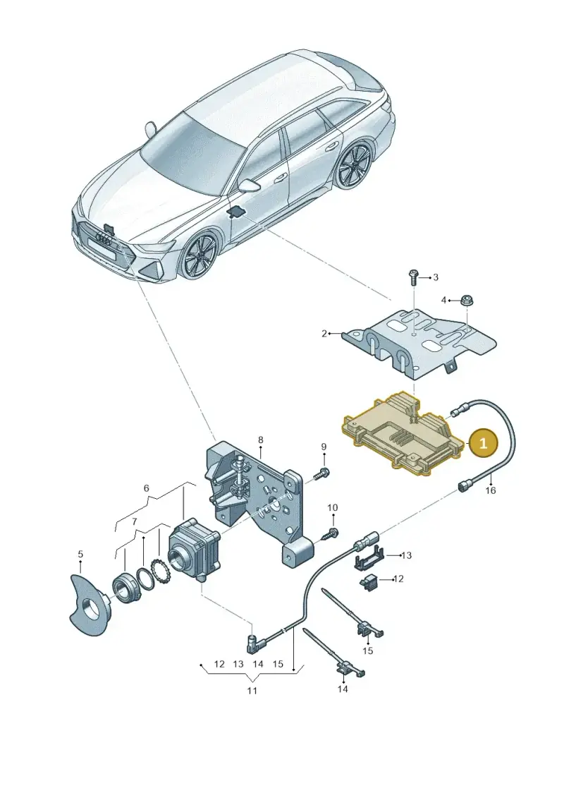 4K0907547C — Audi RS6 Avant (2019-2025) diagram 537907240, position 1