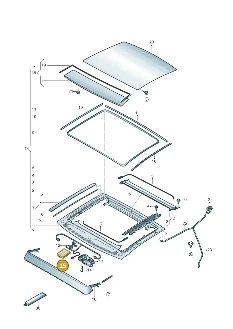 4K0907594AC — Audi A6 2.0 (2018-) diagram 430877010, position 15