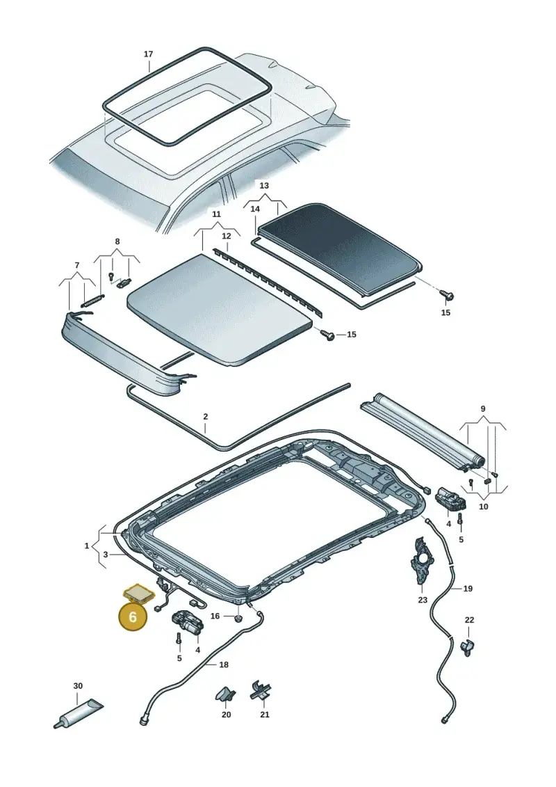 4K0907594AC — Audi RSQ3 Sportback (2019-2024) diagram 597877001, position 6