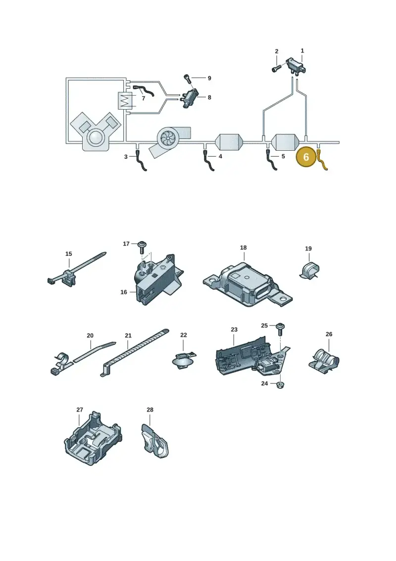 4K0907807AG — Audi A6 (2018-2025) diagram 430906010, position 6