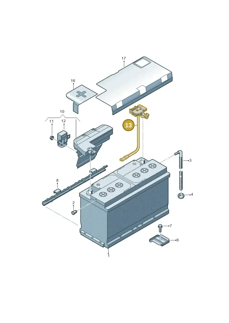 4K0915181E — Audi A4L 2.0 (2016-) diagram 849915000, position 13
