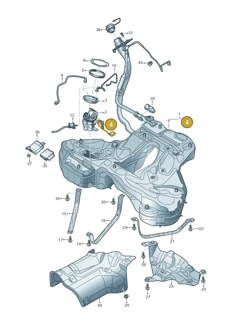 4K0919047B — Audi RS6 Avant (2019-2025) diagram 430201000, position 4