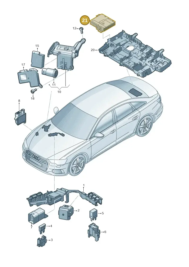 4K0937517AA — Audi A6 (2018-2025) diagram 430937200, position 21