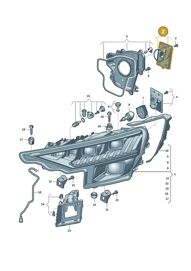 4K0941592BG — Audi RS Q8 (2019-2025) diagram 429941000, position 2