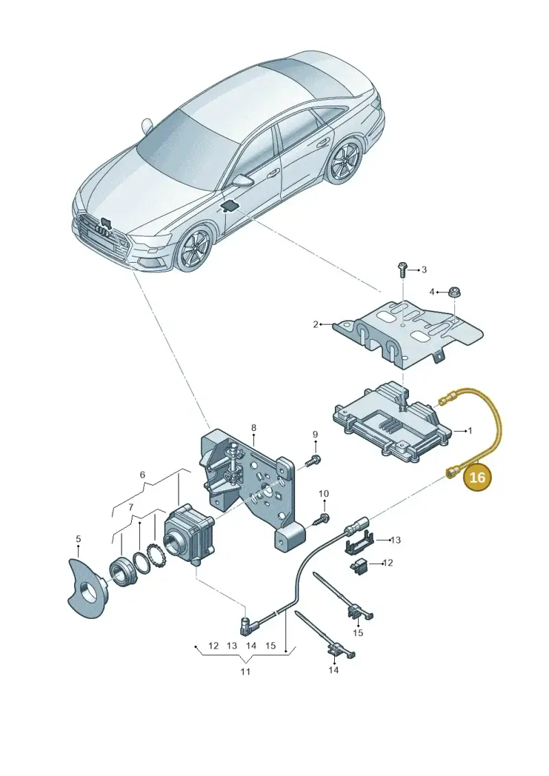 4K0971192 — Audi A6 (2018-2025) diagram 430907400, position 16