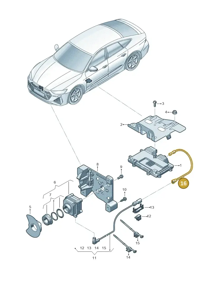4K0971192 — Audi RS7 Sportback (2019-2025) diagram 538907240, position 16