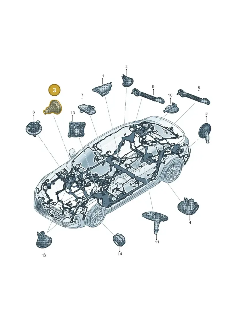 4K0971871J — Audi A5 Limousine (2024-2025) diagram 8wh971815, position 3