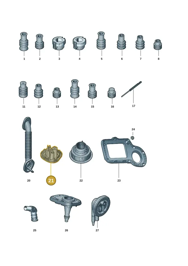 4K0971872 — Audi Q6 e-tron (2023-2025) diagram f5s971815, position 21