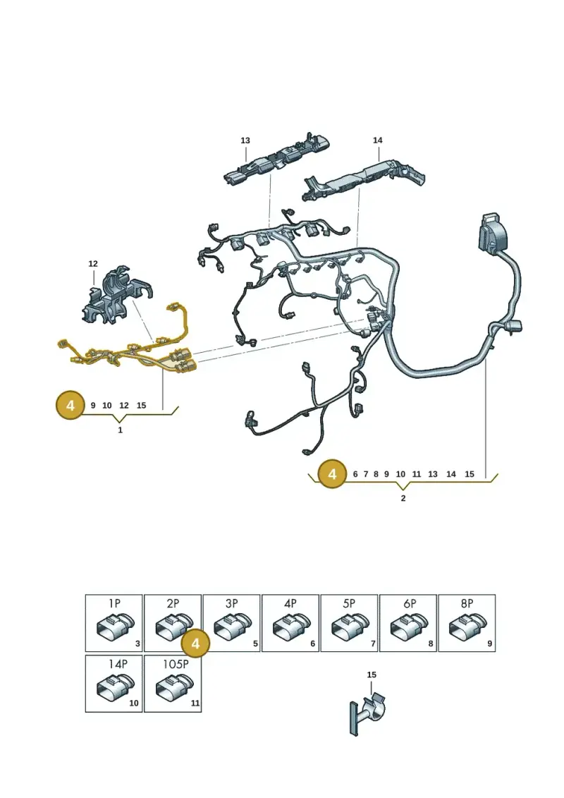 4K0973702B — Audi A3 Sportback (2019-2025) diagram 596971266, position 4