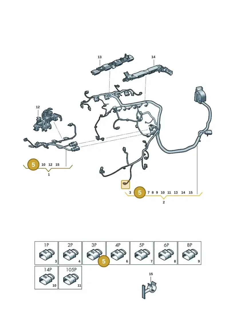 4K0973703C — Audi A3 Sportback (2019-2021) diagram 596971266, position 5