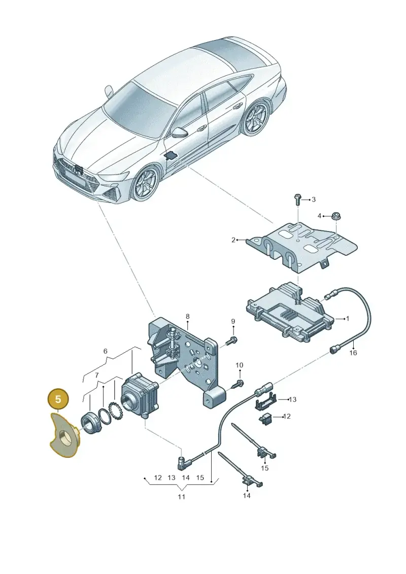 4K0980295 — Audi RS7 Sportback (2019-2025) diagram 538907240, position 5