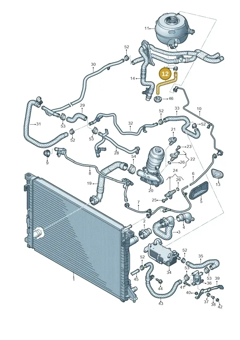 4K1121123A — Audi A6 2.0 (2018-) diagram 435121210, position 12