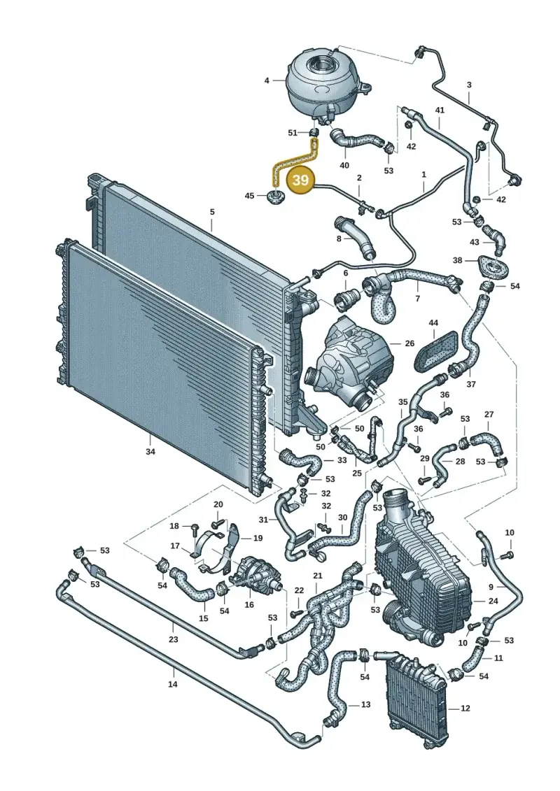 4K1121123B — Audi A6 (2018-2025) diagram 435121084, position 39